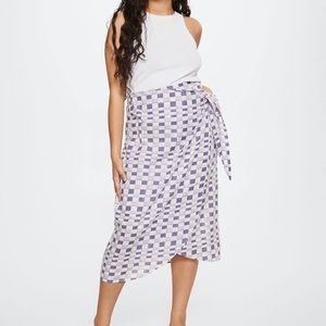 Mango Geometric Print Skirt